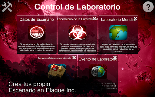Captura de pantalla de Plague Inc Editor de Escenario