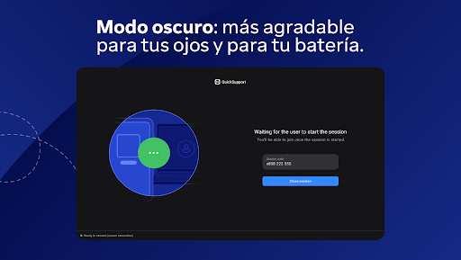 Captura de pantalla de TeamViewer QuickSupport