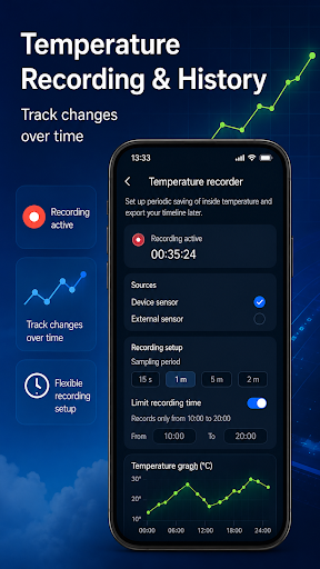 Captura de pantalla de Temperatura actual