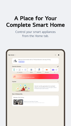LG ThinQ Screenshot