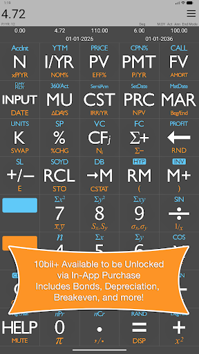 10bii Financial Calculator screenshot
