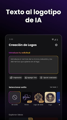 Captura de pantalla de Arvin® - AI Logo Maker