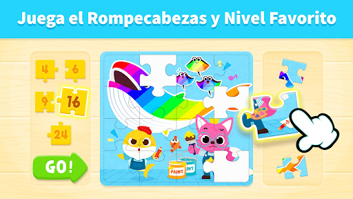 Captura de pantalla de Tiburón Bebé Rompecabezas
