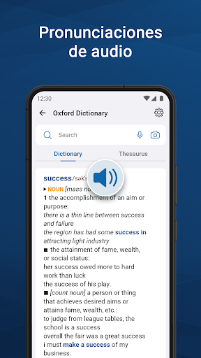 Captura de pantalla de Oxford Dictionary