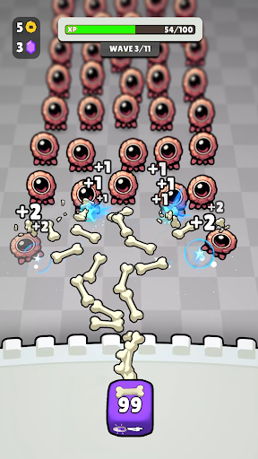 Captura de pantalla de Dice vs Monsters: Defensa Idle