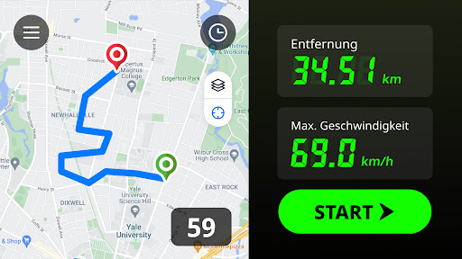Entfernungsmesser - Tachometer Screenshot