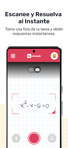 Captura de pantalla de Symbolab: Resolver Matemáticas