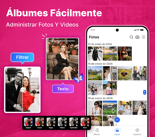 Captura de pantalla de Galería — Fotos y videos