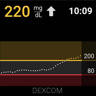Captura de pantalla de Dexcom G6