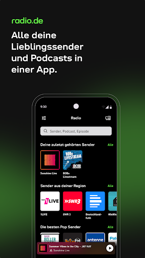 radio.de - Radio und Podcast Screenshot