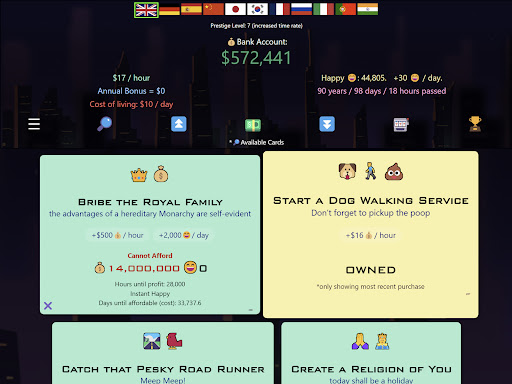 Idle Trillionaire: Money Game Screenshot
