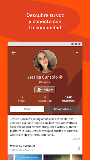 Captura de pantalla de Wattpad - Lee y Escribe