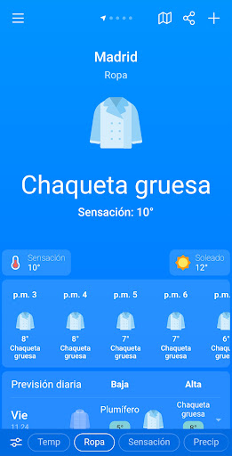 Captura de pantalla de El Tiempo y Clima: Weather Sky