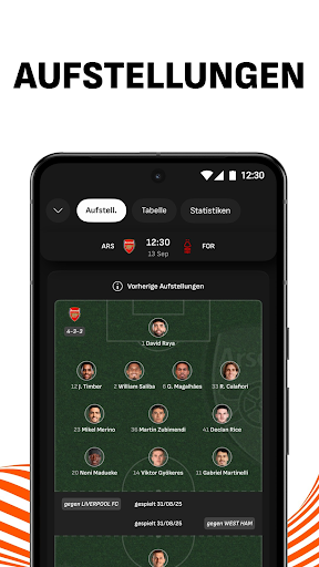LiveScore Live-Sportergebnisse Screenshot
