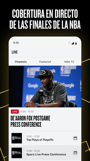 Captura de pantalla de NBA App: baloncesto en directo
