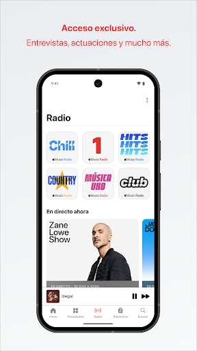 Captura de pantalla de Apple Music