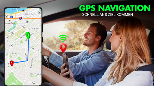 GPS-Karten-Sprachnavigations Screenshot