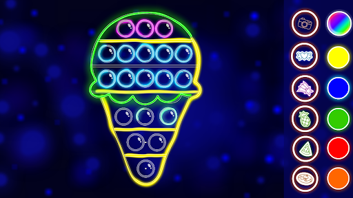 Captura de pantalla de Juegos de dibujar glow doodle