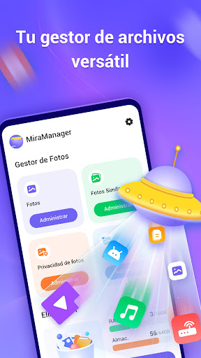 Captura de pantalla de MiraManager - Admin de Archivo