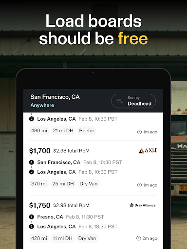 TruckSmarter Free Load Board screenshot