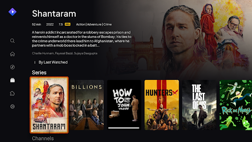 Captura de pantalla de Stremio