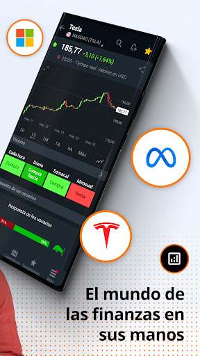 Captura de pantalla de Investing.com Bolsa de Valores