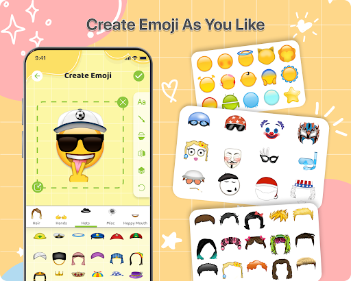 Captura de pantalla de Creador de emojis divertidos