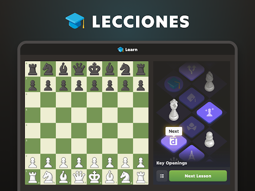 Captura de pantalla de Ajedrez · Jugar y Aprender