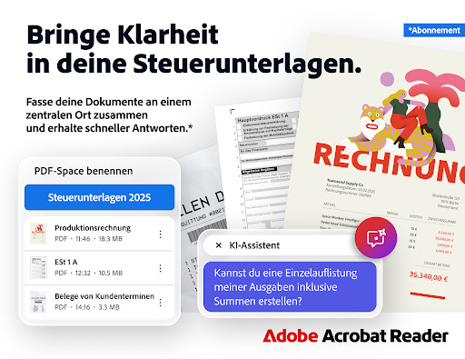 Adobe Acrobat Reader für PDF Screenshot