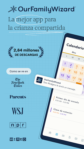 Captura de pantalla de OurFamilyWizard Co-Parent App