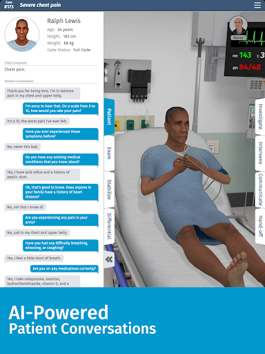Full Code Medical Simulation Screenshot