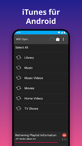 iSyncr: iTunes auf Android Screenshot