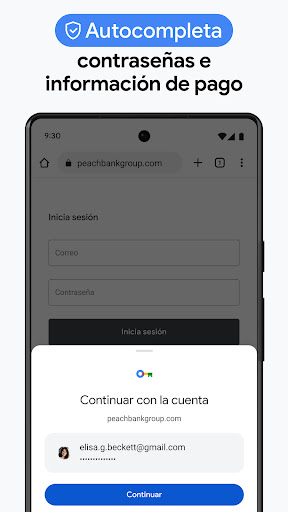 Captura de pantalla de Google Chrome