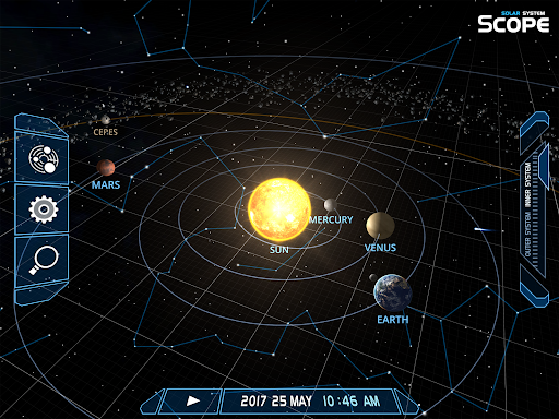 Captura de pantalla de Solar System Scope