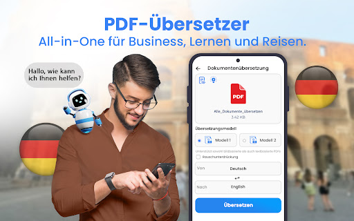 Alle Übersetzen Foto, PDF, DOC Screenshot