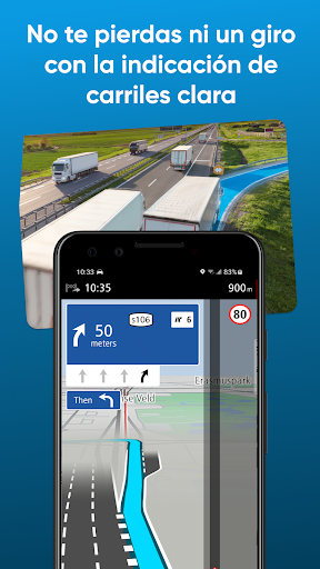 Captura de pantalla de TomTom GO Expert para camiones