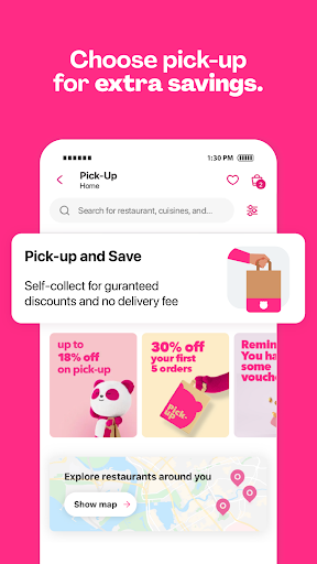 Captura de pantalla de foodpanda: food & groceries