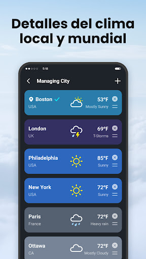 Captura de pantalla de Local Weather: Previsión