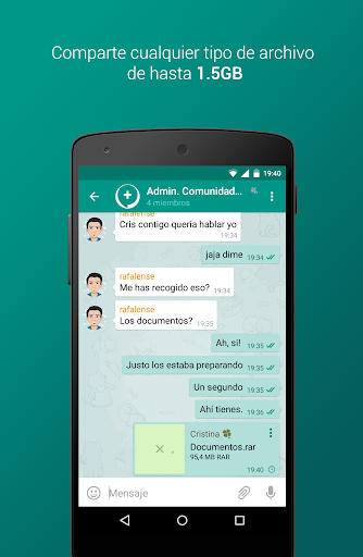 Captura de pantalla de Plus Messenger