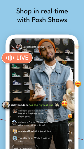 Captura de pantalla de Poshmark: Shop & Sell Fashion