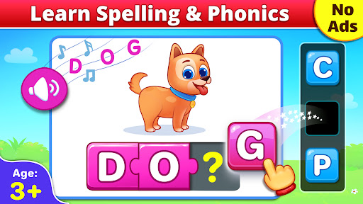 Captura de pantalla de Spelling & Phonics: Kids Games