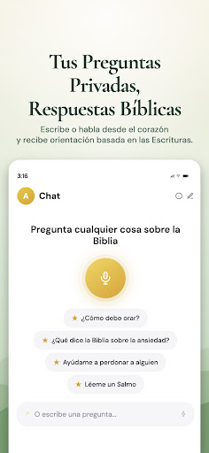 Captura de pantalla de Bible Chat - Santa Biblia