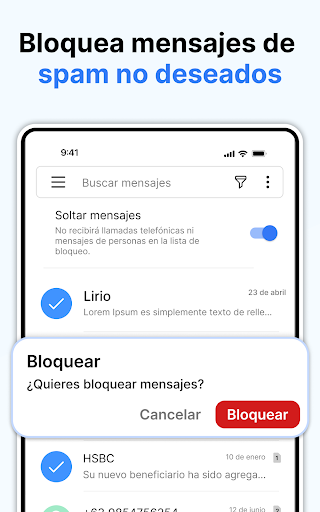 Captura de pantalla de Mensajes