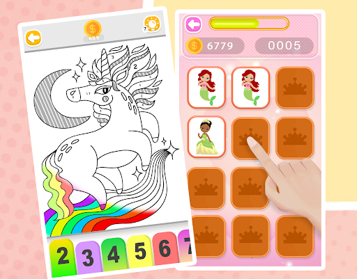 Captura de pantalla de Princess Coloring Book Glitter