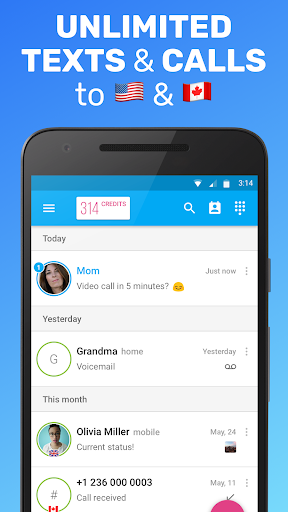 Captura de pantalla de Text Me - Texting & Calls