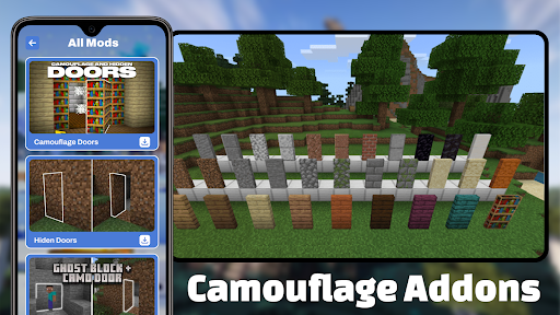 Camouflage Doors Mod for MCPE screenshot
