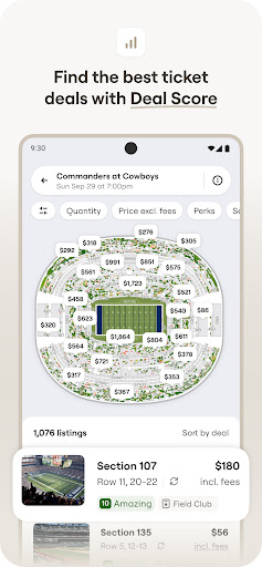 Captura de pantalla de SeatGeek – Tickets to Events
