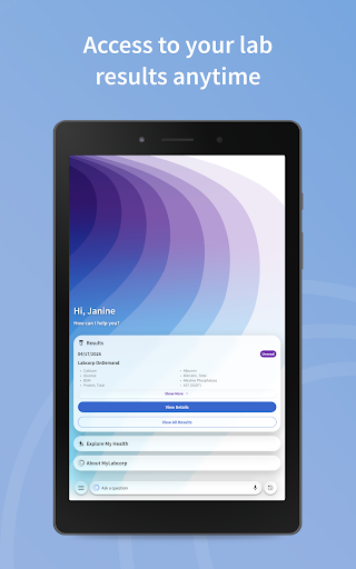 Captura de pantalla de MyLabcorp