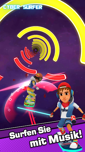 Cyber Surfer : Musik-Abenteuer Screenshot