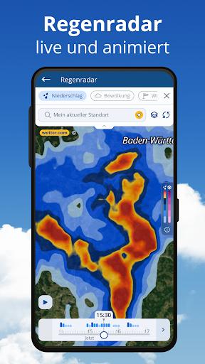 wetter.com Wetter & Regenradar Screenshot